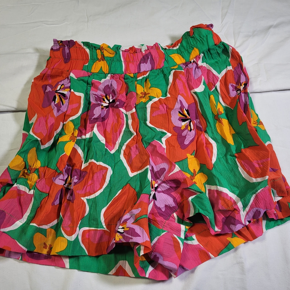 Nwt Sanctuary Swim Floral Swim Coverup Shorts - Womens Size XS floral Flowers